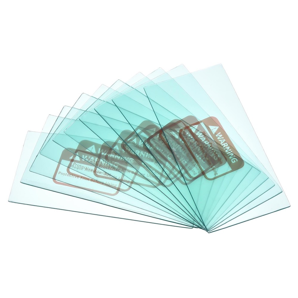16pcs 4.25 x 2'' Right Angle Welding Protection Lens Replacement, Clear
