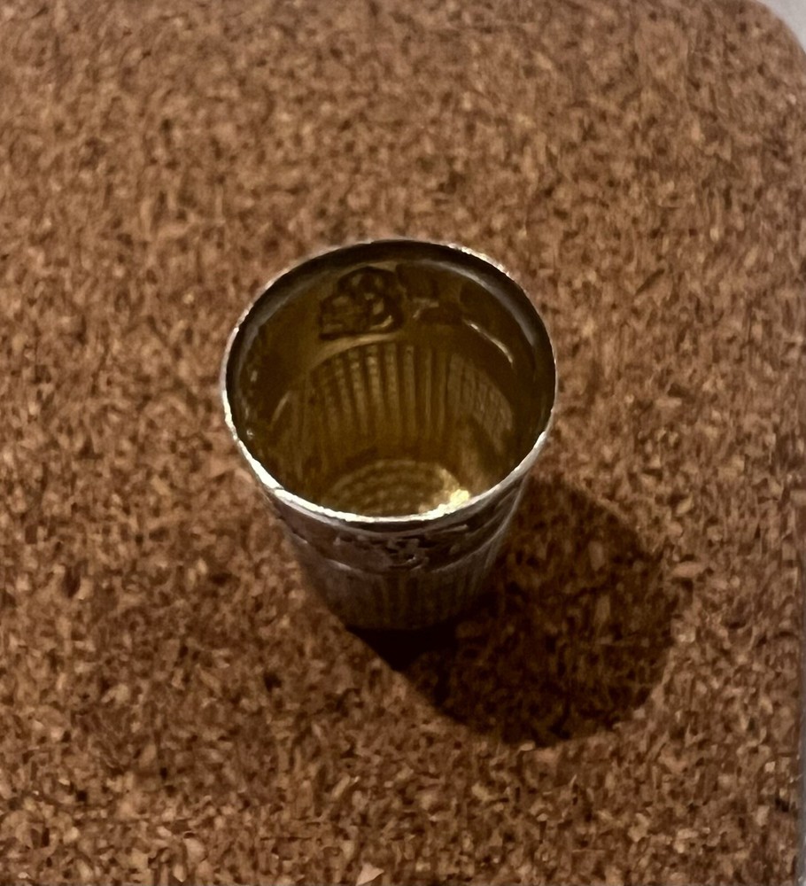 Vintage Real Silver Thimble - Stitching Thimble