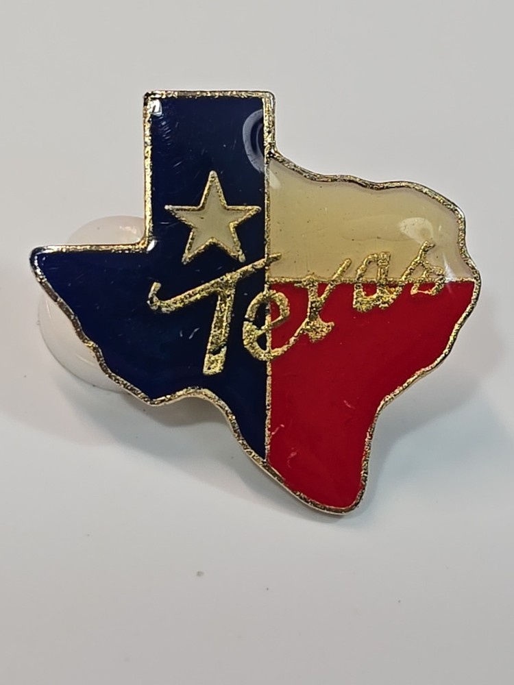 Texas Flag Background Souvenir Lapel Pin