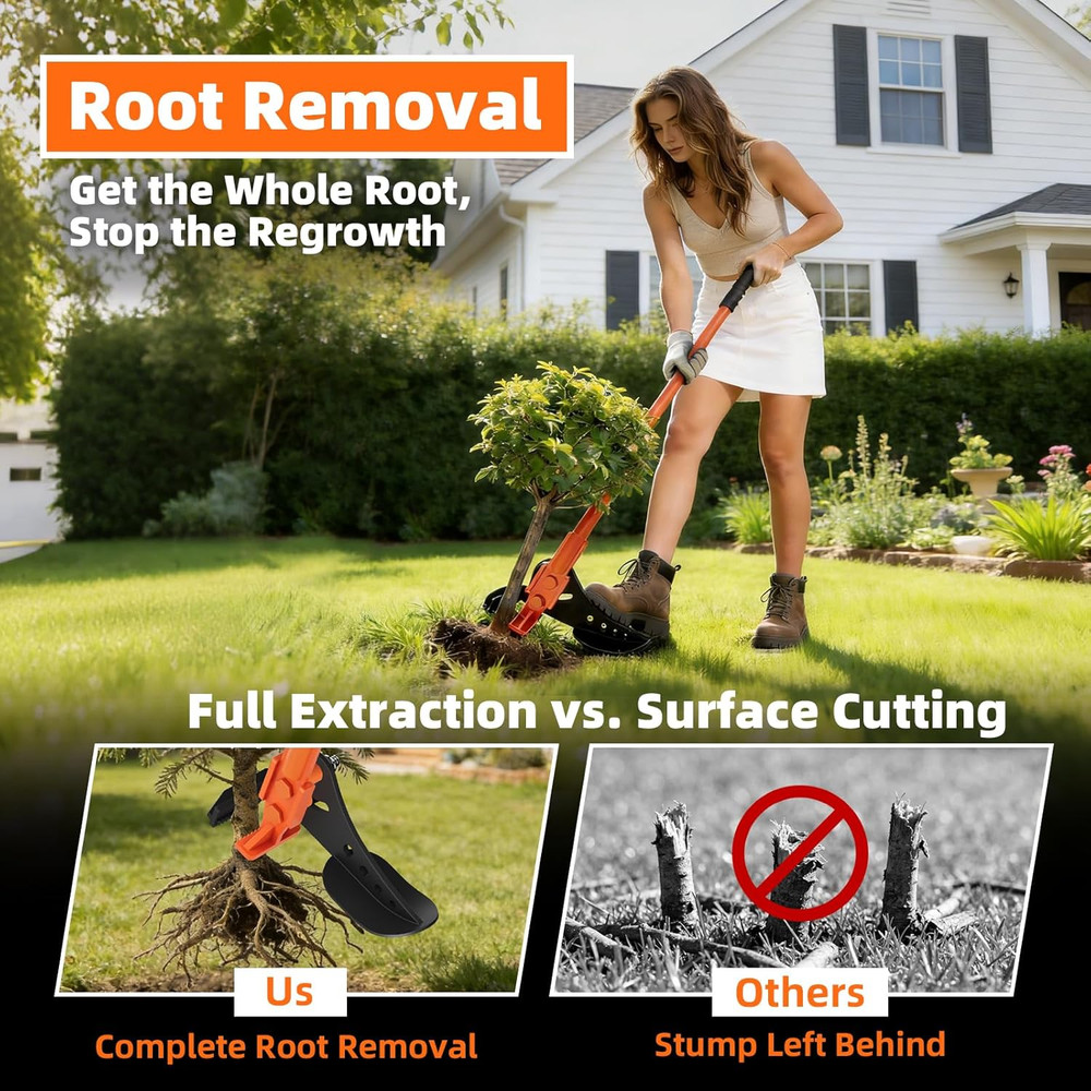 Heavy-Duty Tree Puller and Stump Puller Tool, 100% High-Strength Manganese Steel