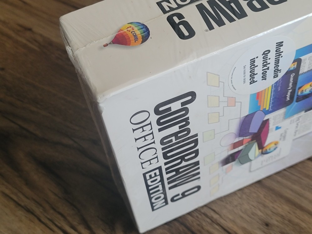 Vintage 90s CorelDRAW 9 OFFICE EDITION Software For Windows CD-ROM New Microsoft