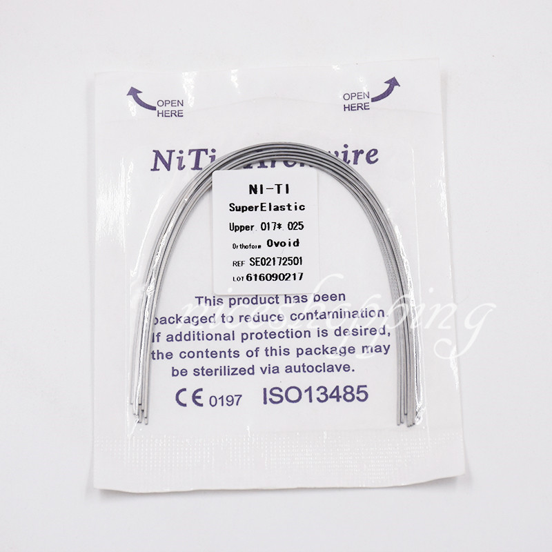 1 Pack Dental NITI Super Elastic Rectangular Arch Wires Ovoid/Natural/Square