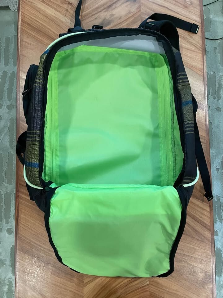 Sportube Overheader Ski & Snowboard Gear Backpack, Green & Black
