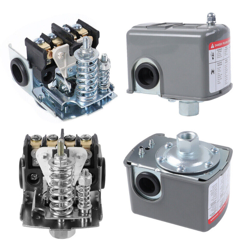 20-40 PSI Adjustable Well/Water Pump Pressure Control Switch Double Spring Pole