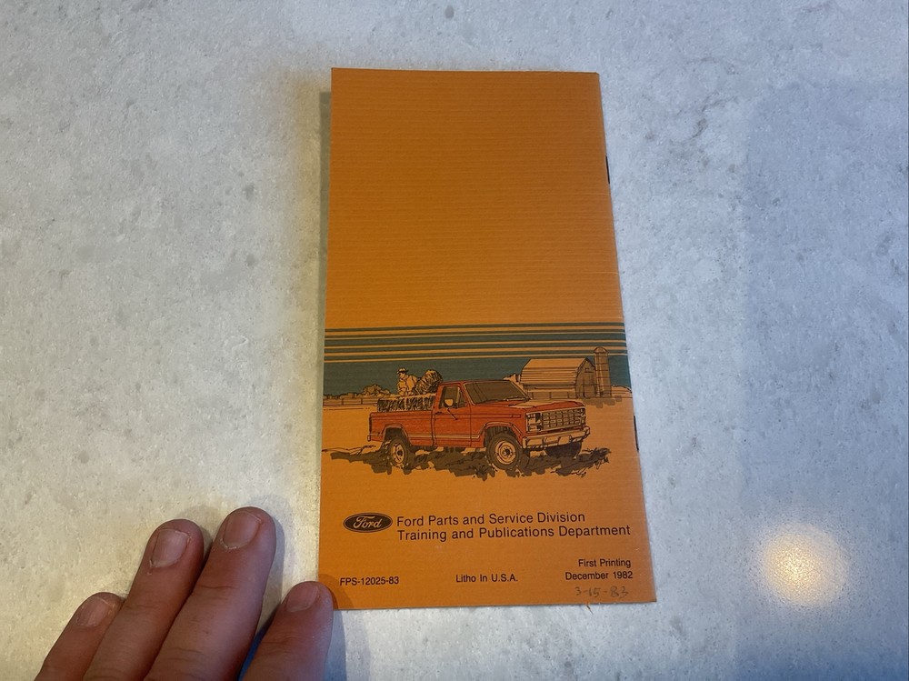 1982 Ford Owners Guide Supplement For Safe 4x4 Driving