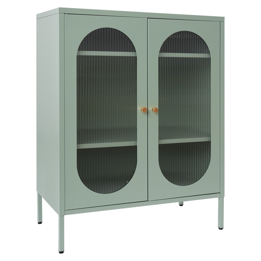 Stylish Storage Cabinet with Glass Doors - Elegant Buffet & Sideboard