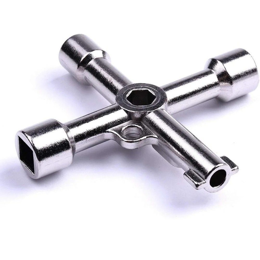 4 Way Utility Key Multi Function Cabinet Key Triangle Square Panel