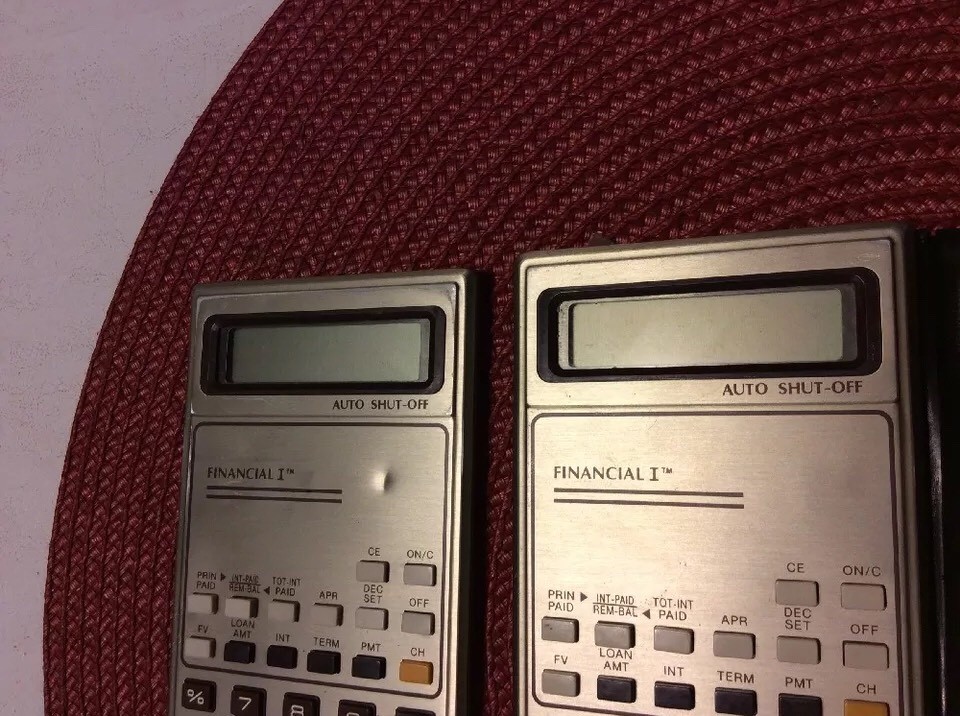 1982 Financial I Calculators Set of 2