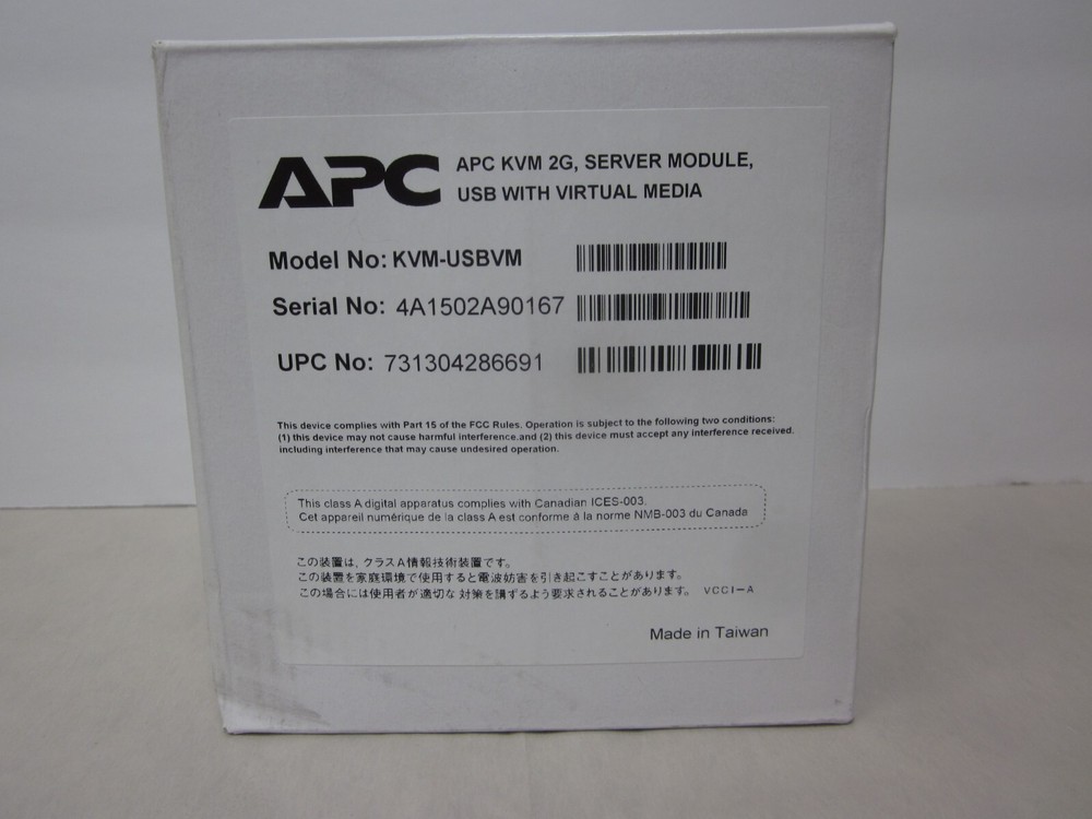 NEW APC KVM-USBVM 2G Server Module USB with Virtual Media