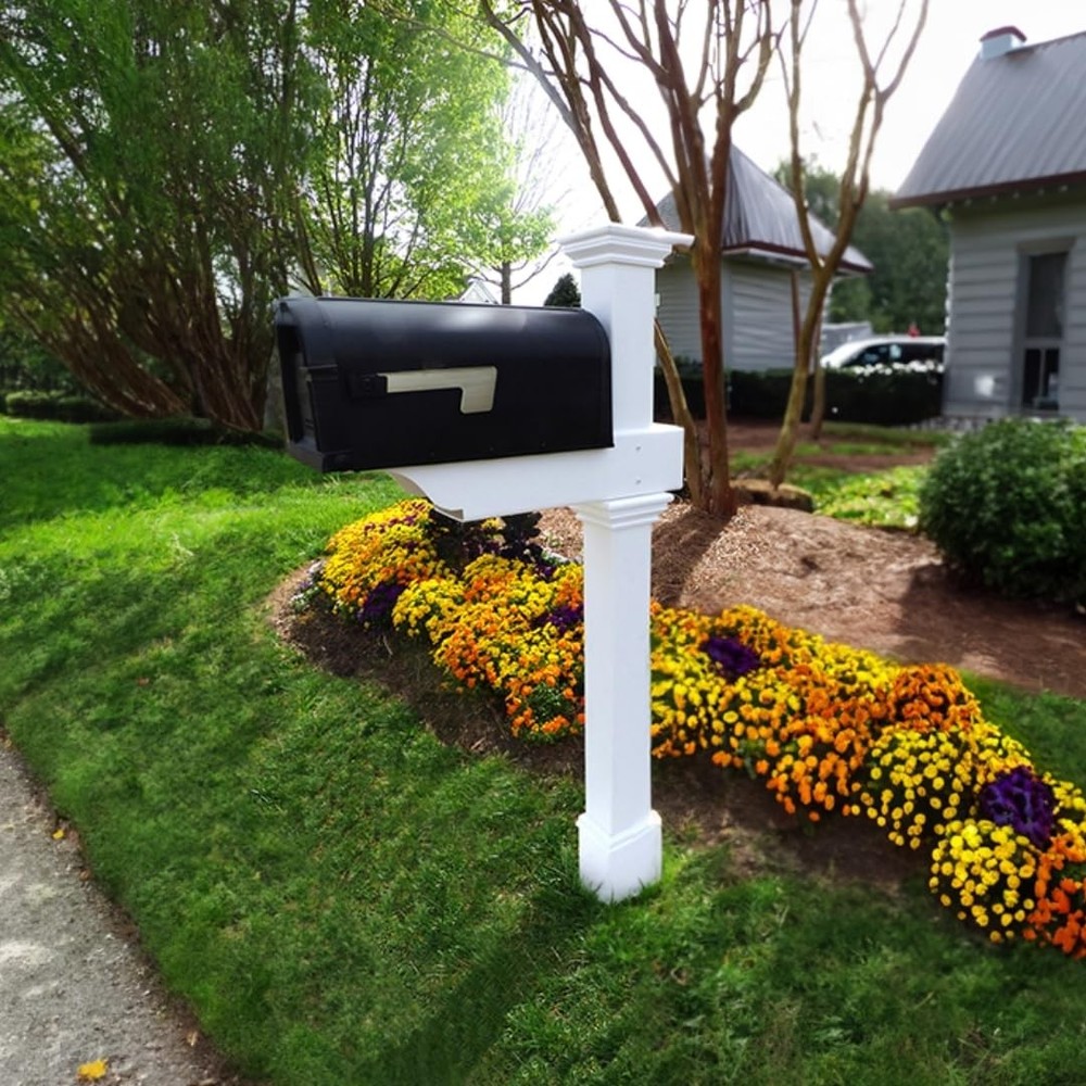 ZP19013 Classica Mailbox Post, White