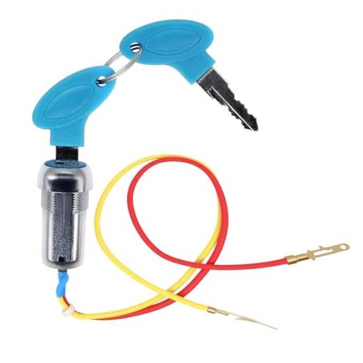 2 Wires Ignition Switch Key Starter Switch with 2 Keys ​On-Off Fit for