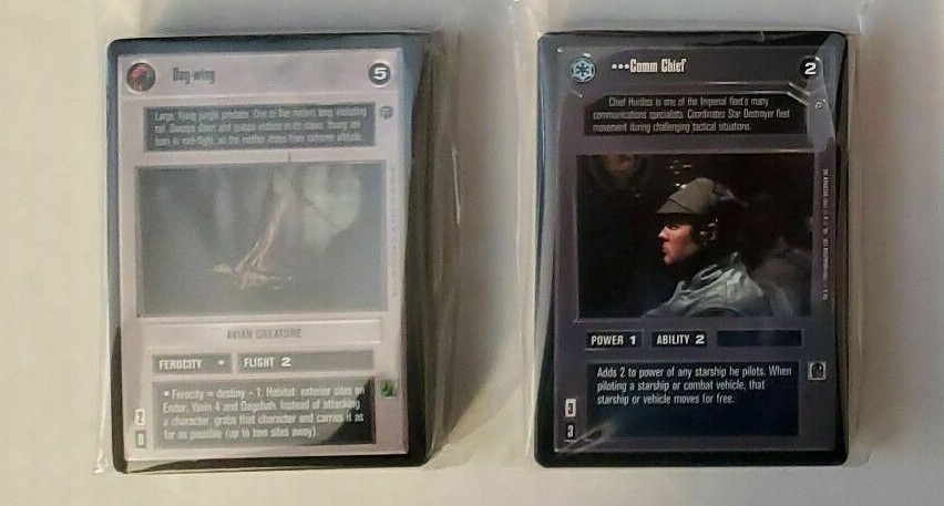 STAR WARS CCG BB DAGOBAH COMPLETE COMMON UNCOMMON SET 100 CARDS DECIPHER