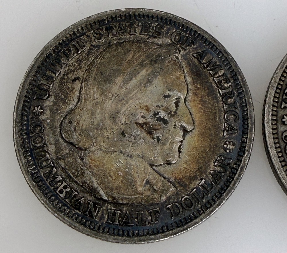 1893 Columbus Silver .50 cent Half Dollar Commemorative Coins - 96417