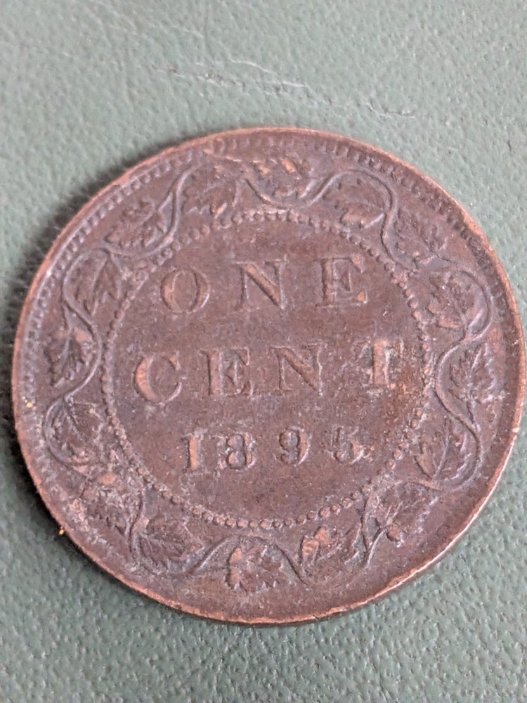1895 CANADA BRONZE ONE CENT Large Cent
