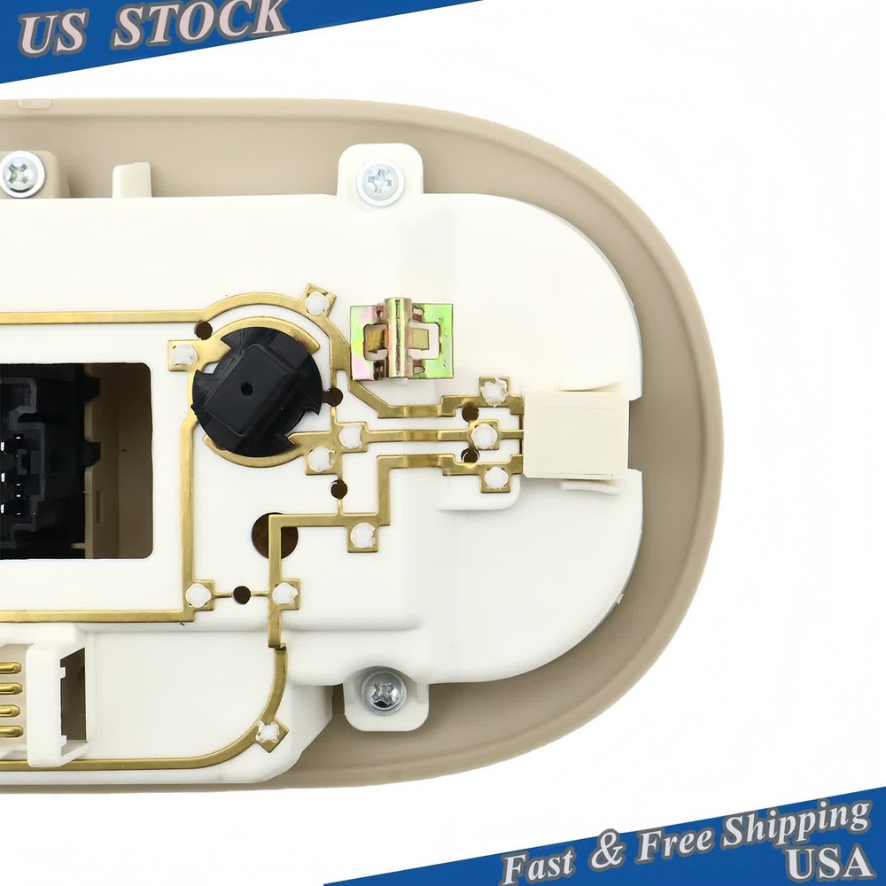 LED Front Overhead Console with Dome Map Light & Sunroof Switch for Ford Beige