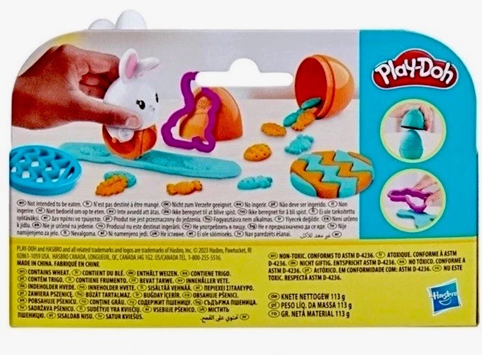 Play-Doh Springtime Pals Easter Bunny Egg Set 2 Colors Play-Doh and Accessories