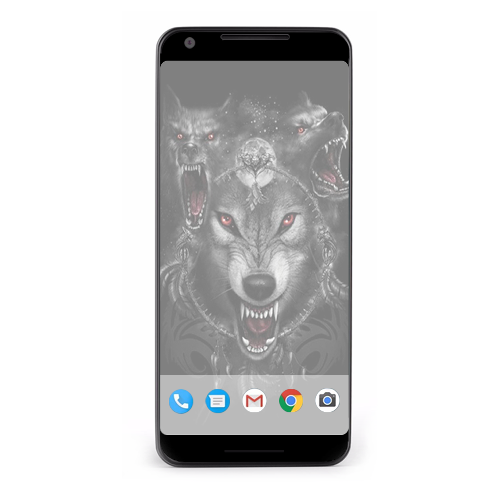 Google Pixel 2 Skins Decal Wrap Angry Wolves Pack Howling