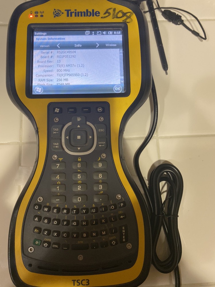 Trimble TSC3 Data Collector NO Internal Radio
