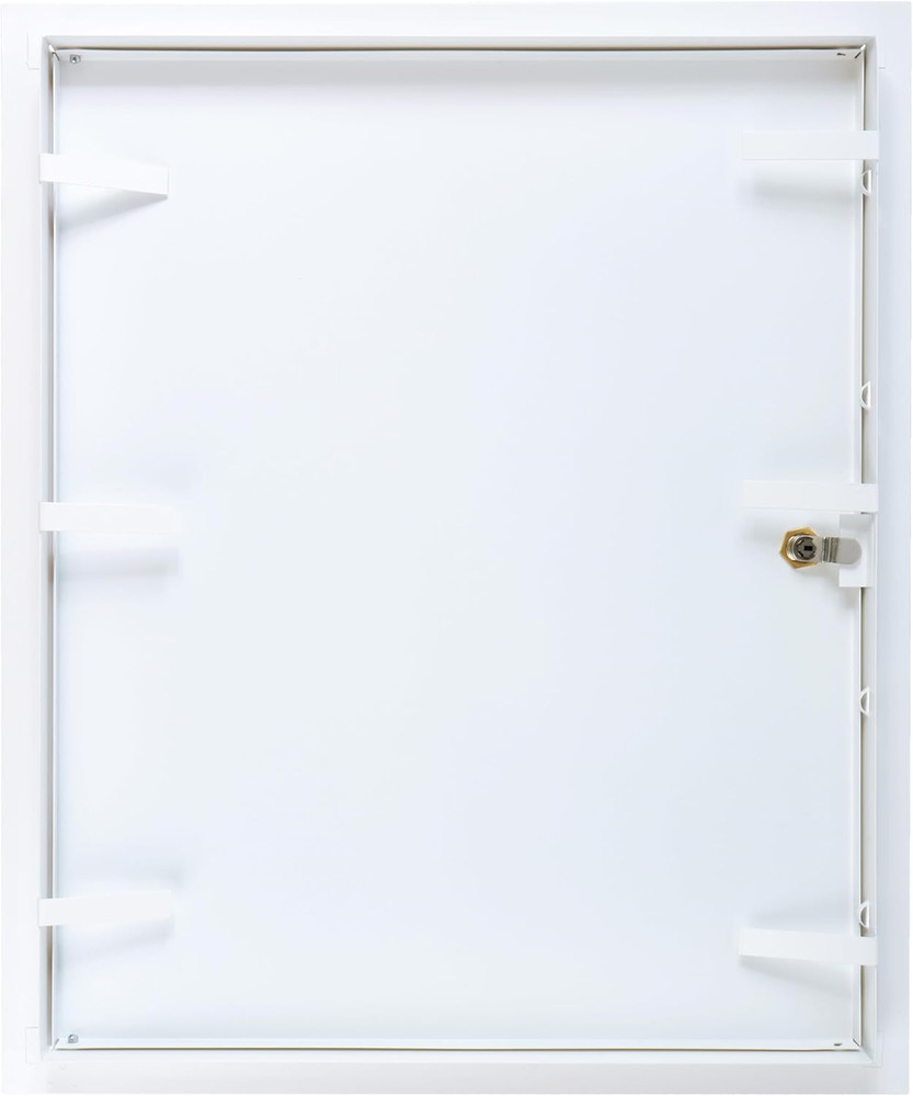 Lockable 16" x 20" White Metal Access Panel for Plumbing & Electrical Services