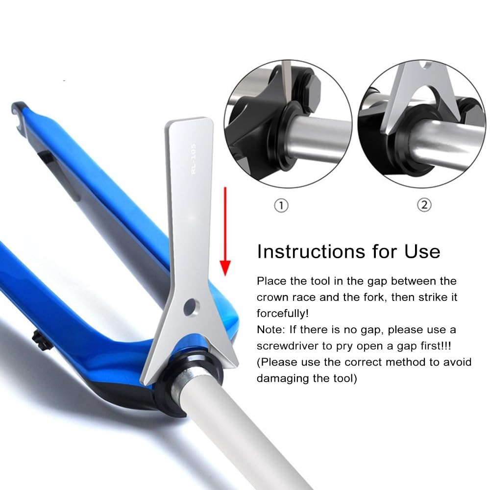 Bicycle Fork Race Remover Tool Heavy Duty Steel Fork Base Spacer Tool Pro Kit