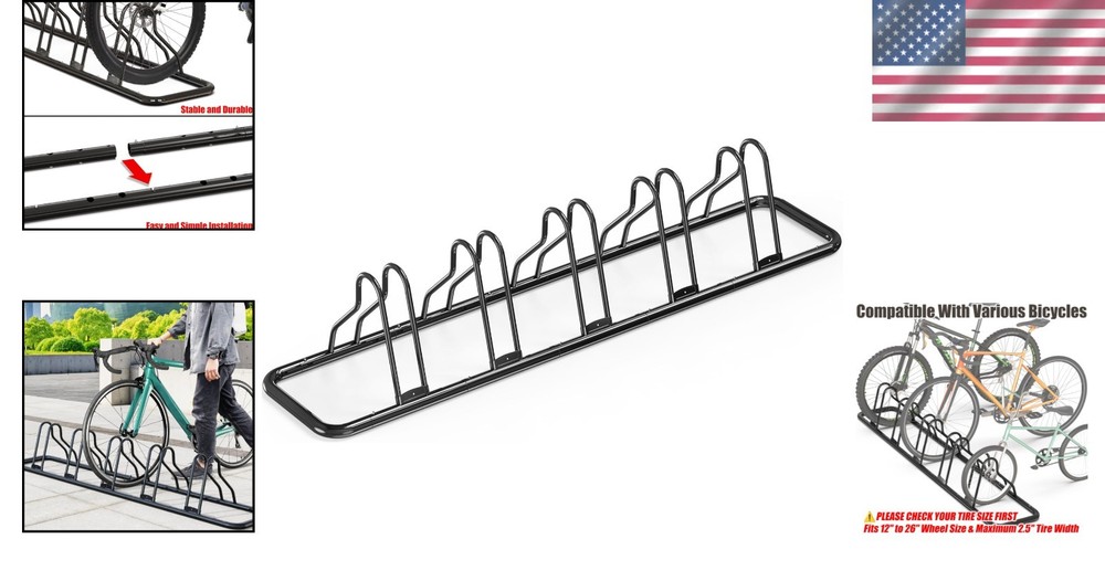 Adjustable Bike Storage Organizer - Black