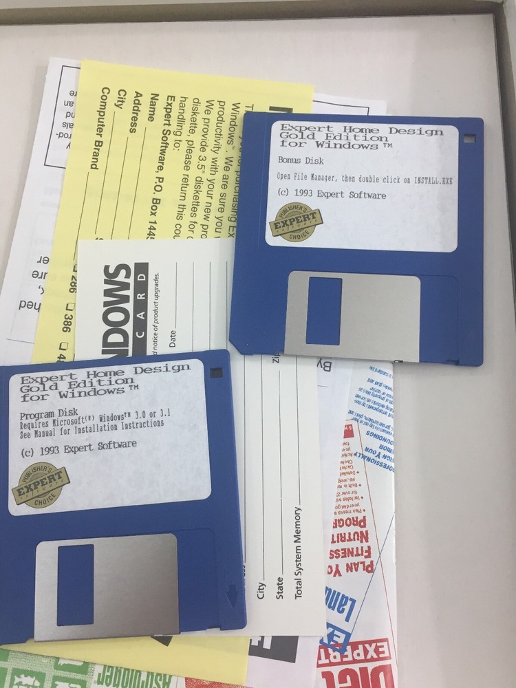 Gold Edition Home Design (1993, CD-ROM, Computer Software)