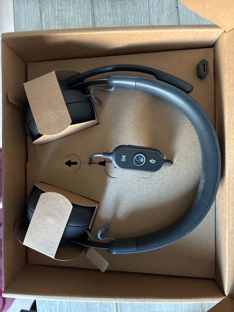 Logitech Zone Wired On-Ear Headset - Black A00100