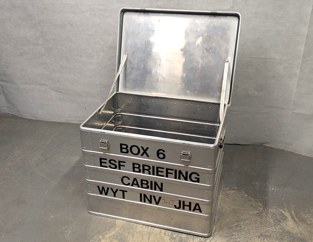 British Army - Military - Zarges Lockable Aluminium Flight Storage Case Box