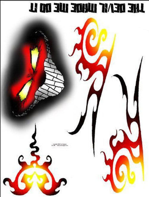 Sic Designs "The Devil Made Me Do It" Sticker Sheet SIC005