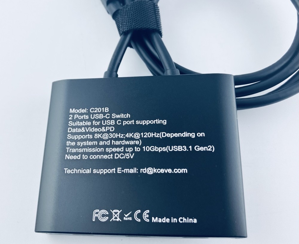 USB C Switch,Bi-Directional USB C Switcher 2 Computers,USB Type C KVM Switch ...
