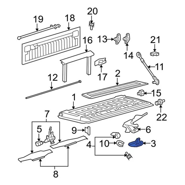 Genuine Ford Tailgate Handle 8L3Z9943400AA