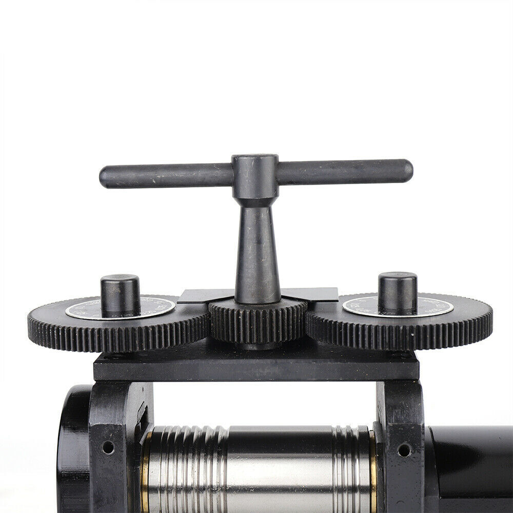 110mm Manual Rolling Mill Machine Wire Flat Pattern Sheet Metal Jewelry Tool US