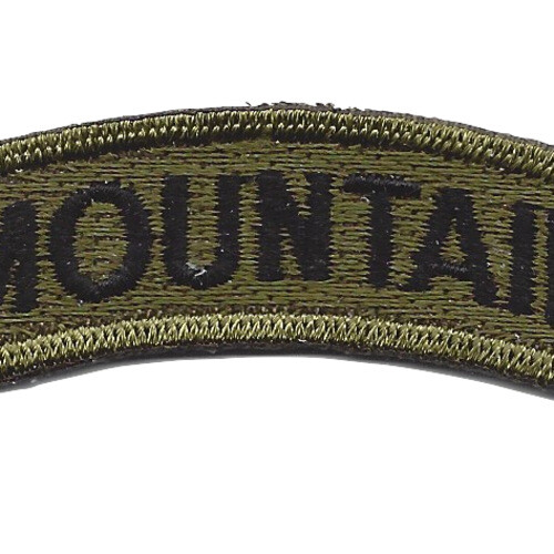 U.S. 10th Mountain Division Rocker OD Patch