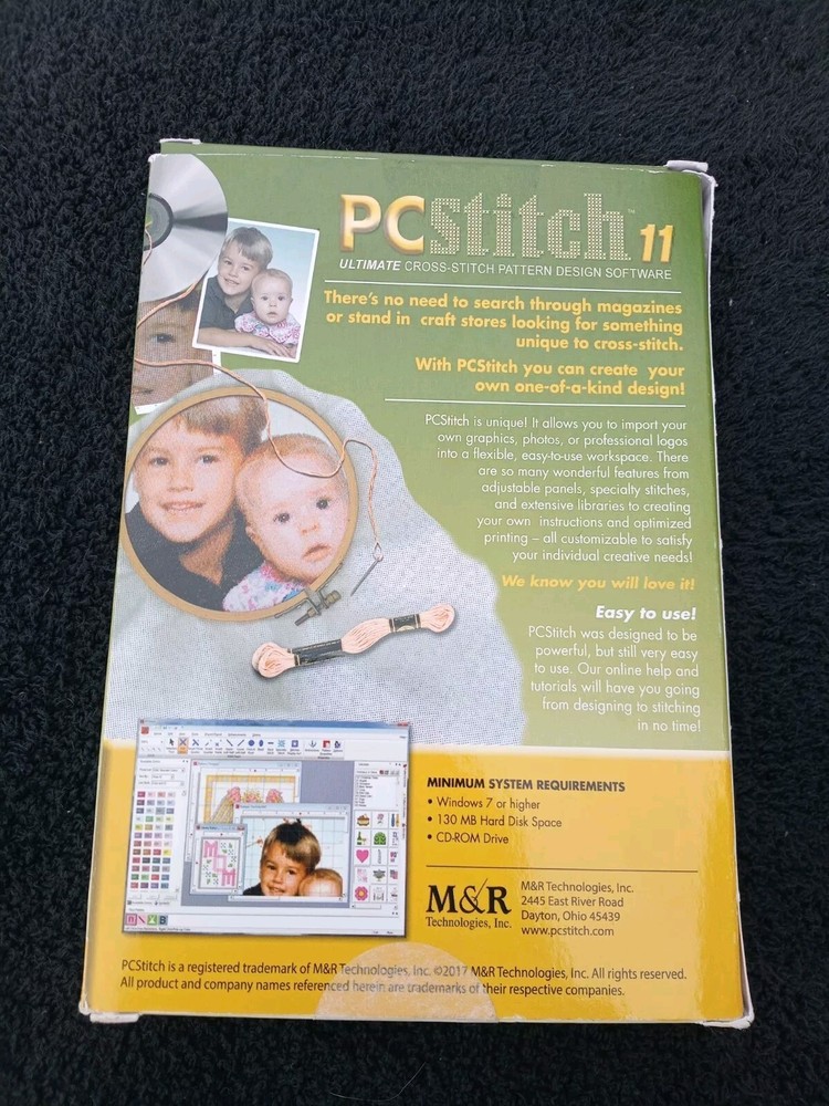 PC Stitch 11 Ultimate Cross-Stitch Pattern Design Software VG in Bo