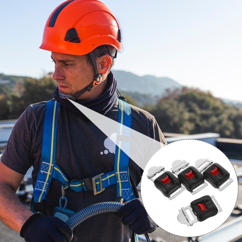4 Pcs Universal Motorcycle Chin Strap Quick Release Buckle Replacement