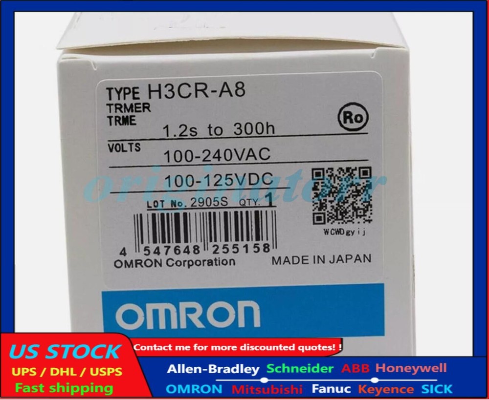 New Omron H3CR-A8 Timer Module H3CRA8 One