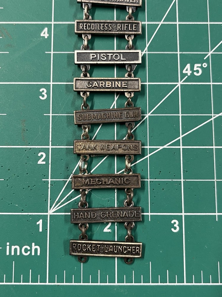 US Army Qualification Badge with 12 Bars!