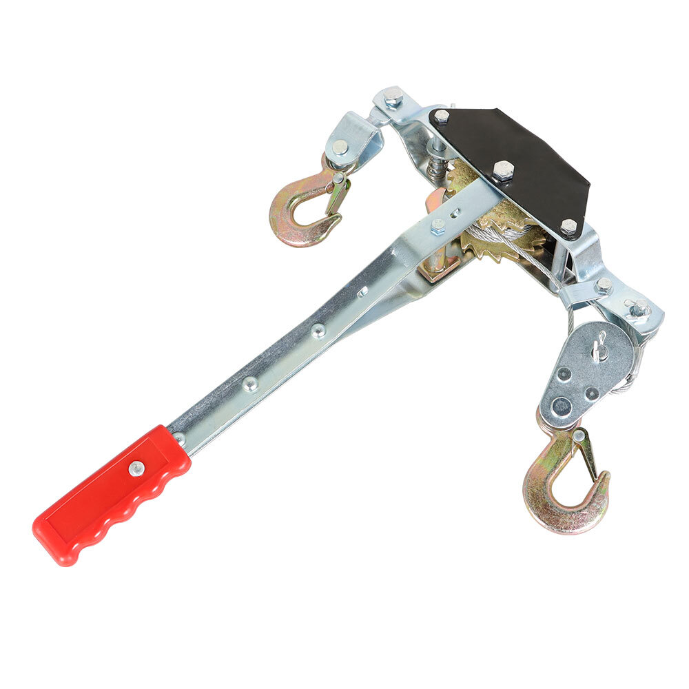 2 Ton Cable Winch Hand Puller with Hooks for Towing Lifting Fencing Tree Work
