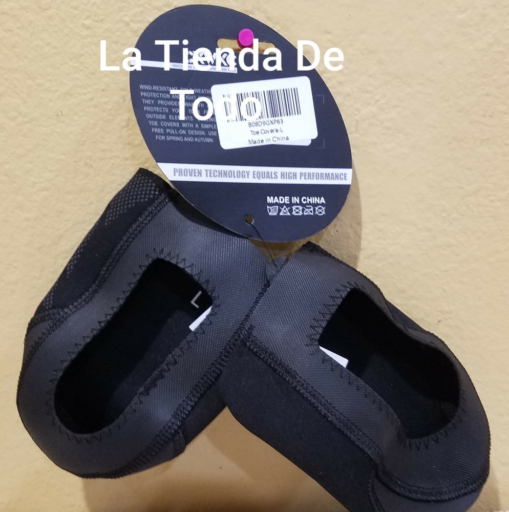 DURABLE FLEXIBLE LARGE TOE COVERS STRETCHY NEOPRENE MATERIAL FOR CYCLING READ