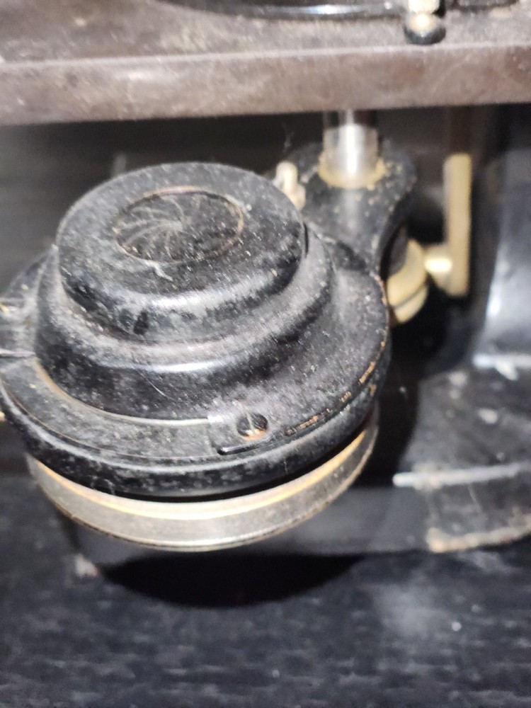 C. 1900 Antique Bausch Lomb Microscope w/ Stage & Light Source