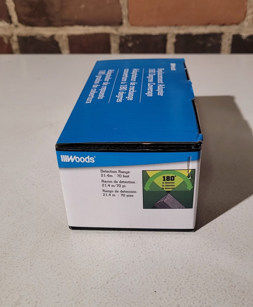 Woods 180° Replacement Adapter/Motion Sensor - L6020BR, Bronze, 70' Detection