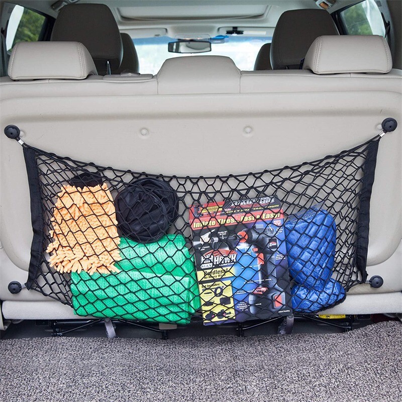 Car Trunk Cargo Net Accessories Universal Storage Envelope Style Elastic Mesh