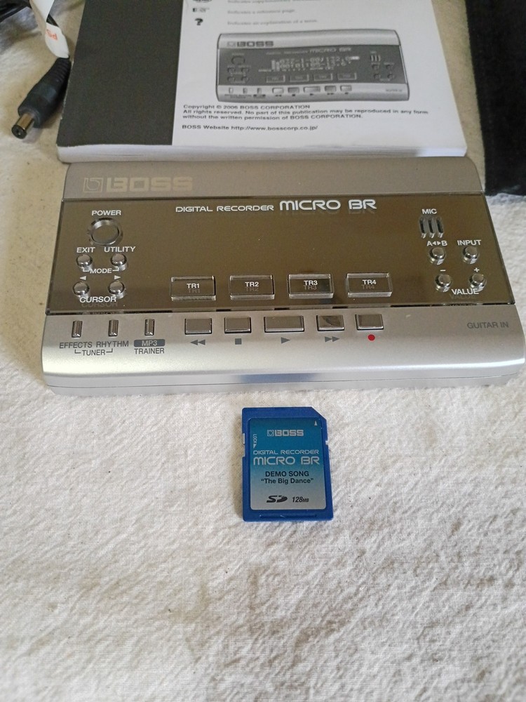 Boss Micro BR Digital Recorder w/128mb Card Tested D12