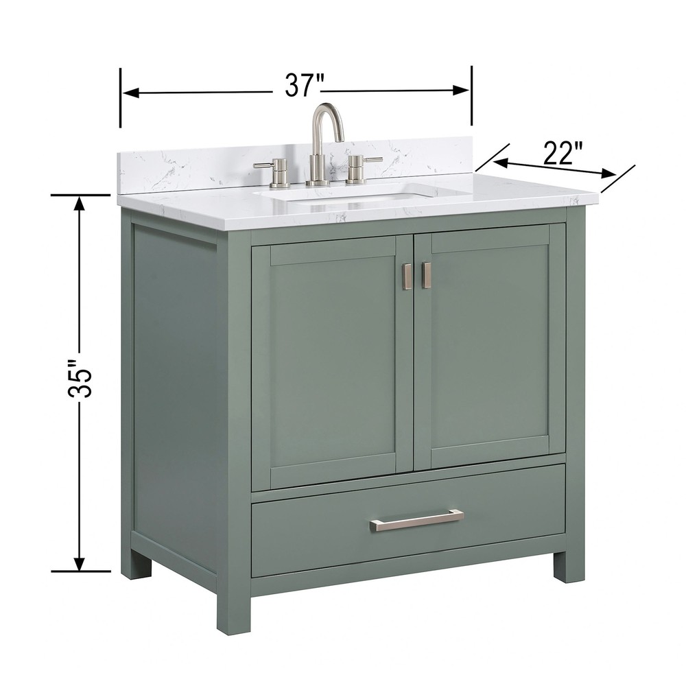 Avanity MODERO-VS37-E Modero 36" - Smoke Green