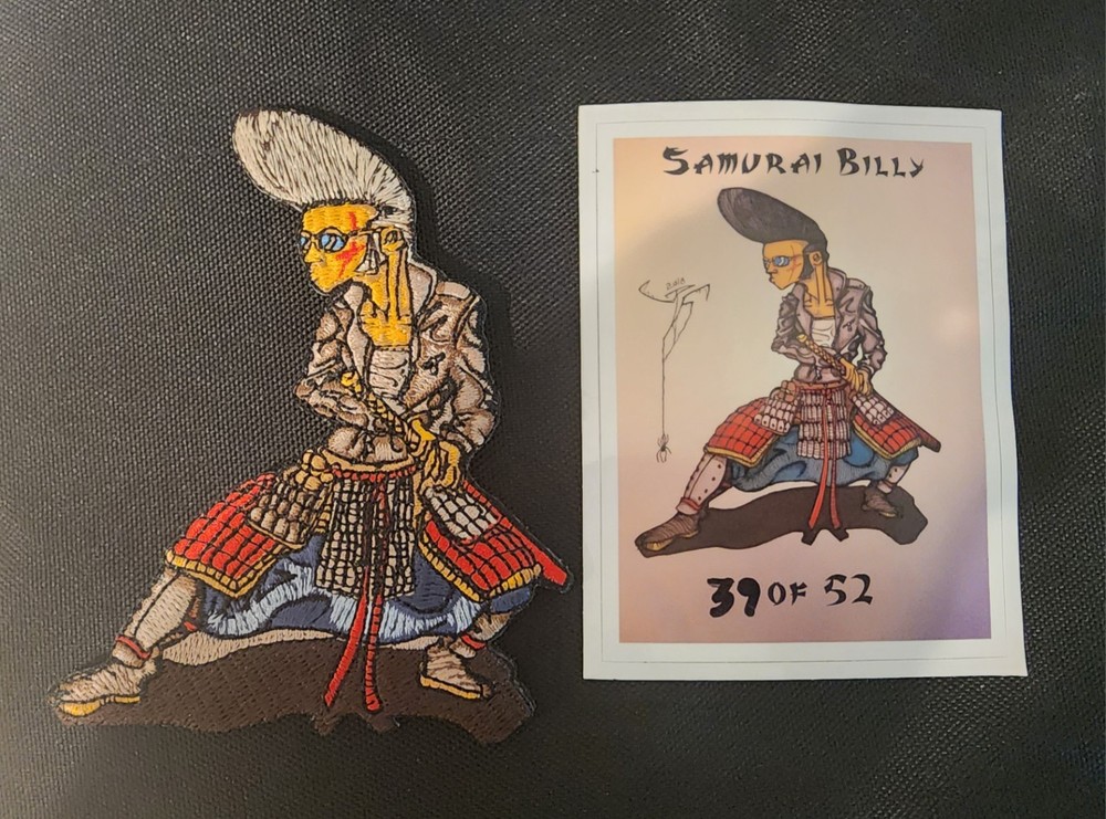 Samurai Billy Patch And Sticker Set
