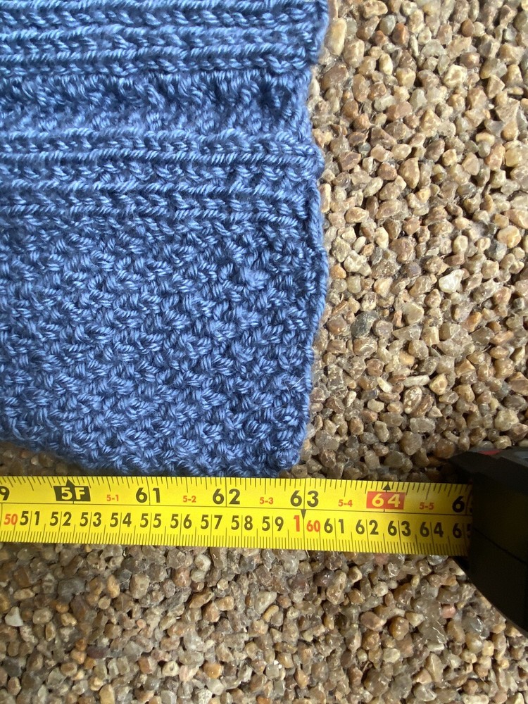 Handmade Hat & Scarf set -- Blue