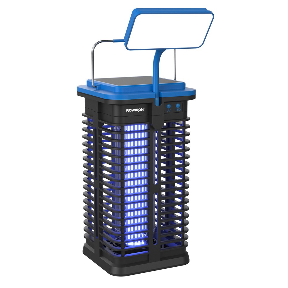 Flowtron Solar Bug Zapper w/LED Lamp, USB-C & More