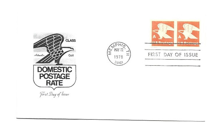 1743 'A' Eagle, coil pair Artmaster, FDC