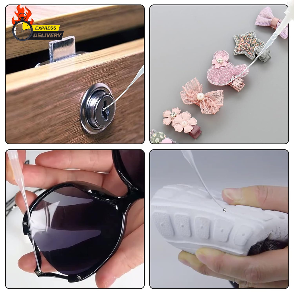 200Pcs Micro CA Glue Tips, Precision CA Applicator Tips Glue Tip Extender for DI