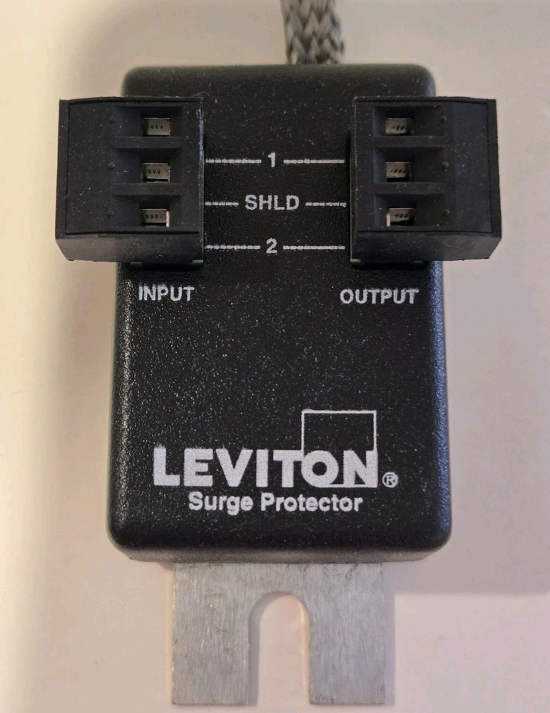 LEVITON Data Signal Communication Surge Protector Module 3420-9 Black